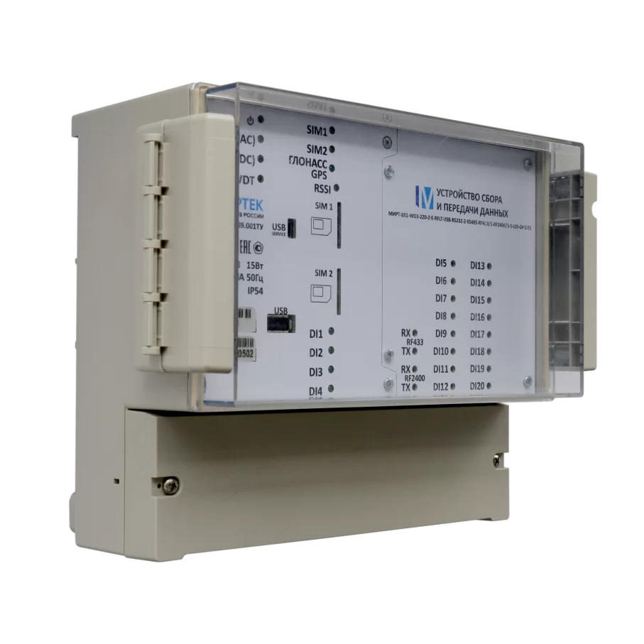 УСПД МИРТ-881-WD3-220-2∙E-RFLT-USB-RS232-2∙RS485-RF4331-S-I4 GP Z F1 (1)