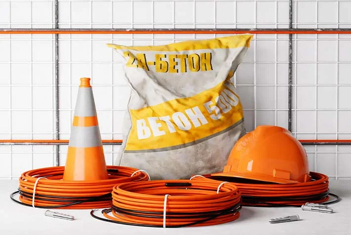 В наличии греющий кабель для прогрева бетона