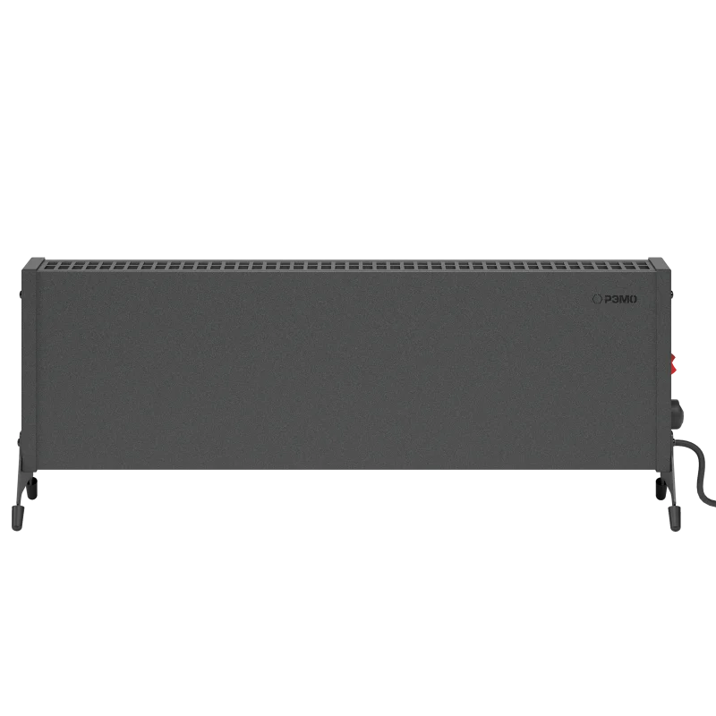 1 вид прямо Низкопрофильный конвектор СБМ2000 чёрный-800x800