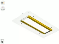 Светодиодный светильник Магистраль Взрывозащищенная GOLD, для АЗС , 53 Вт, 30X120° в 