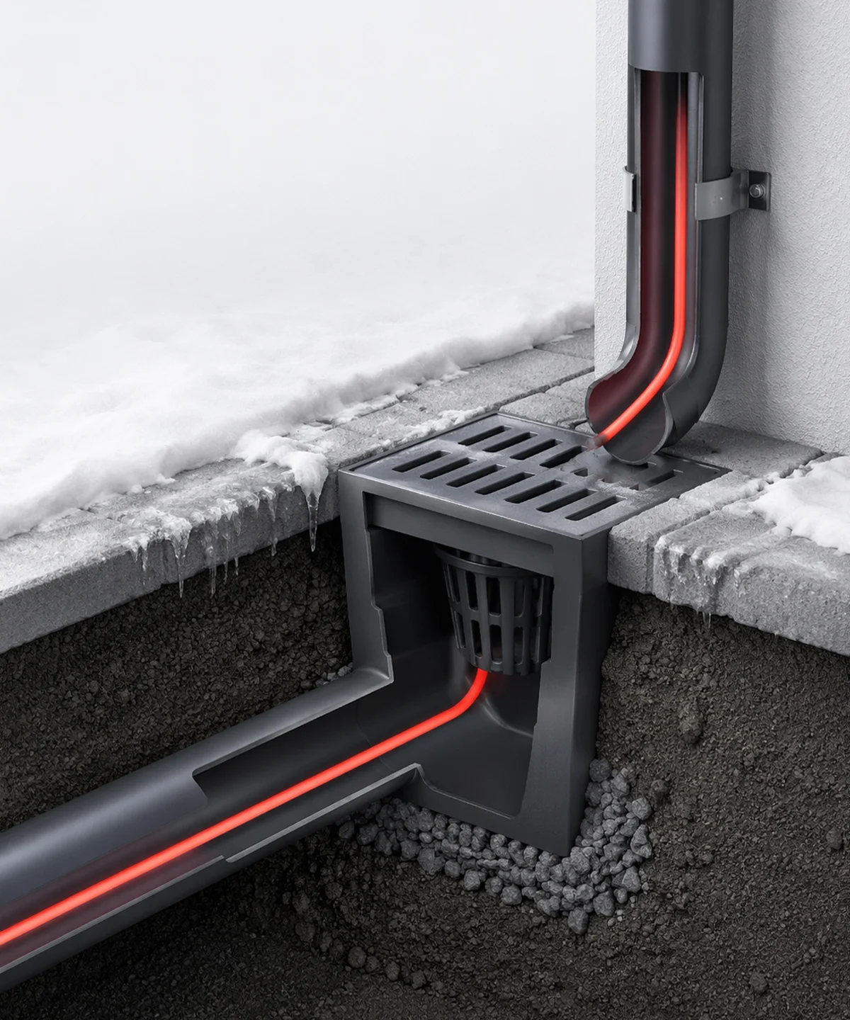 Обогрев ливневой канализации и дренажных систем