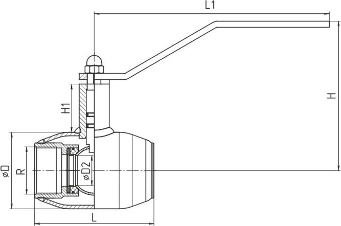 Кран шаровой стандартнопроходной 280_1