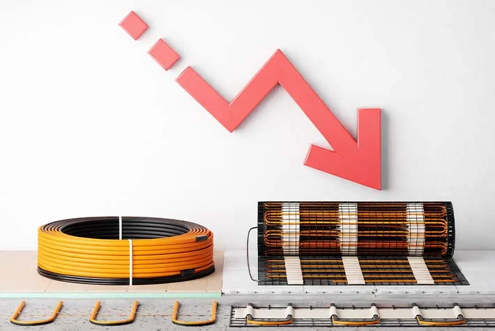 Снижение цены на теплые полы "Русское тепло"