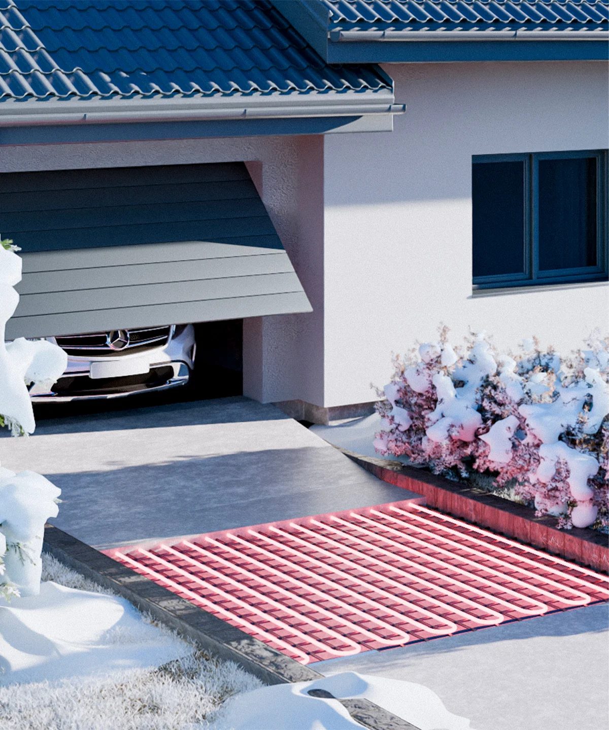 Обогрев ступеней и крыльца