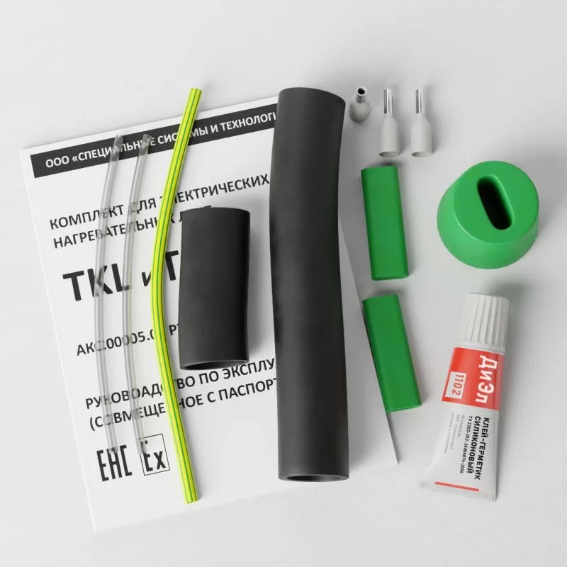 В наличии устройства заделки греющего кабеля