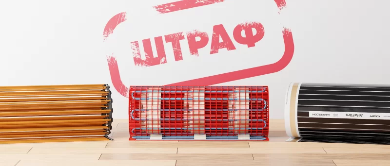 За какой теплый пол в квартире можно получить штраф