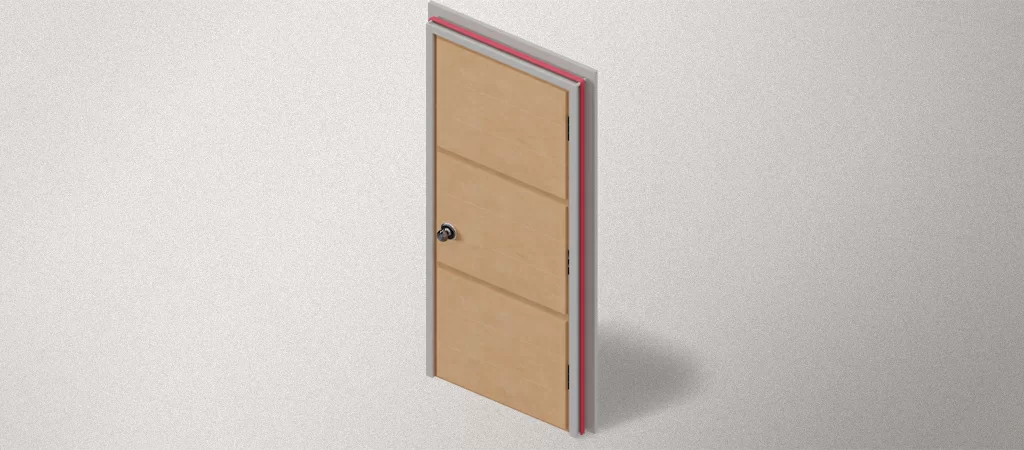 Монтаж греющего кабеля на дверную коробку.jpg