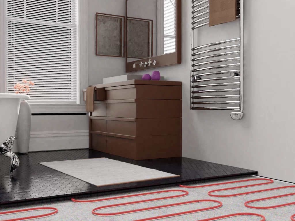 Теплый пол в ванной Теплый пол в ванной