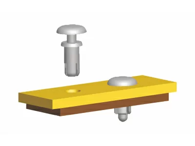 Пластиковая заклепка для платы в 