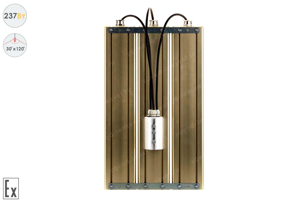 Магистраль Взрывозащищенная GOLD, консоль K-3, 237 Вт, 30X120°, светодиодный светильник в 