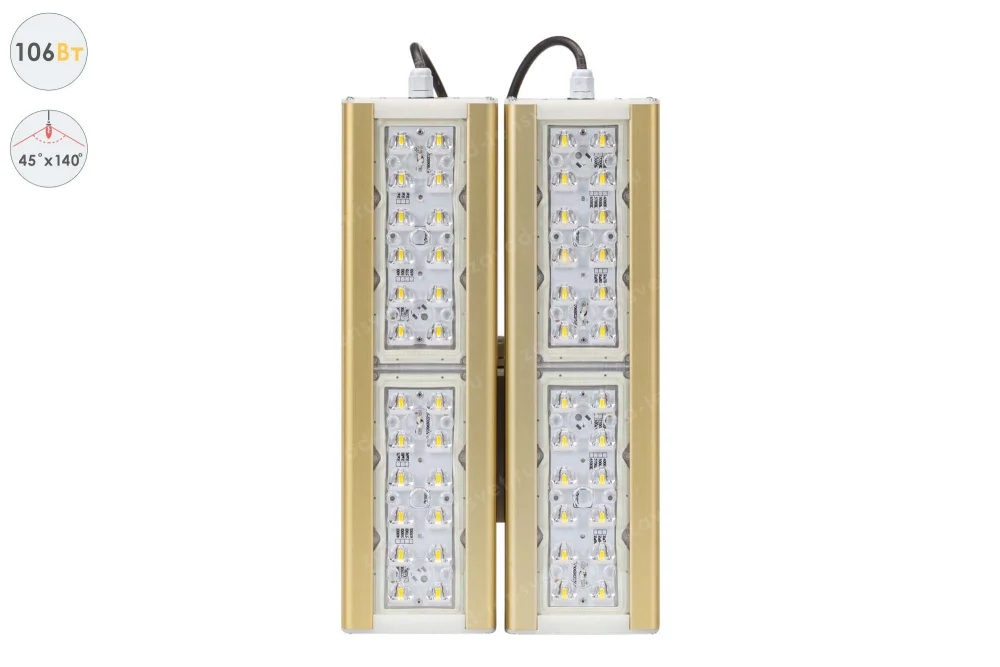 Магистраль GOLD, консоль K-2, 106 Вт, 45X140°, светодиодный светильник в 
