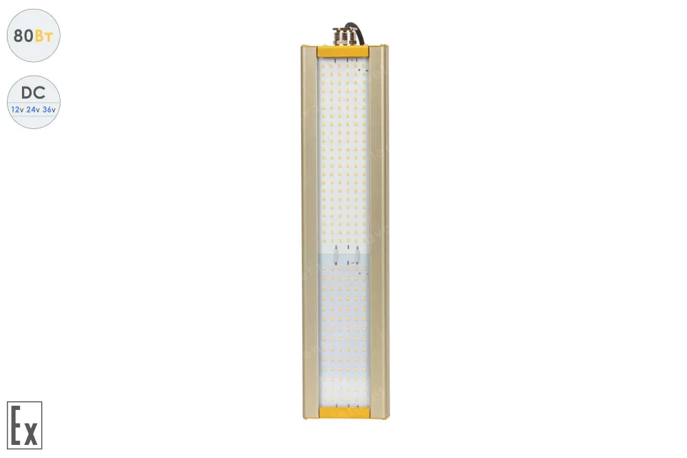 Низковольтный светодиодный светильник Модуль Взрывозащищенный GOLD, универсальный U-1 , 80 Вт, 120° в 