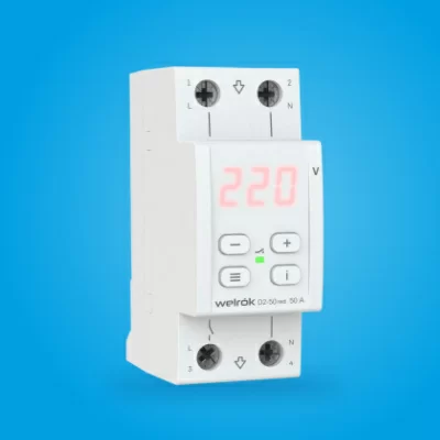 Welrok D2-50 red реле напряжения на 3 клеммы в 