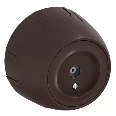 Розетка OneKeyElectro Rotondo антенная TV, коричневая в 