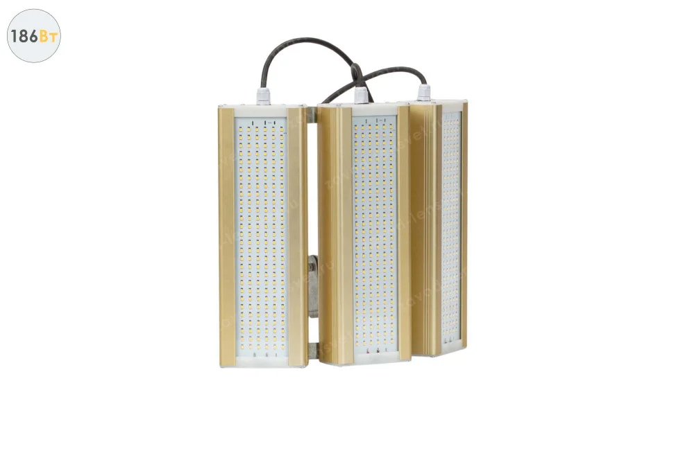 Уличный светодиодный светильник GOLD, универсальный UM-3, 186 Вт в 