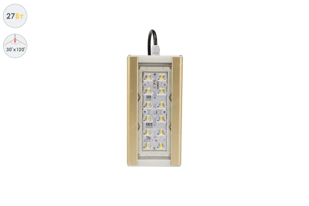 Магистраль GOLD, консоль K-1, 27 Вт, 30X120°, светодиодный светильник в 