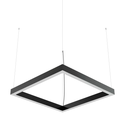 Дизайнерский светодиодный светильник Geniled Art Quadro Line 1000x1000 h60 w60 100Вт 4000К 90Ra Черный в 