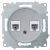 Розетка OneKeyElectro Florence двойная телефон/компьютер RJ11/RJ45 кат.5e, серая в Розетка OneKeyElectro Florence двойная телефон/компьютер RJ11/RJ45 кат.5e, серая в