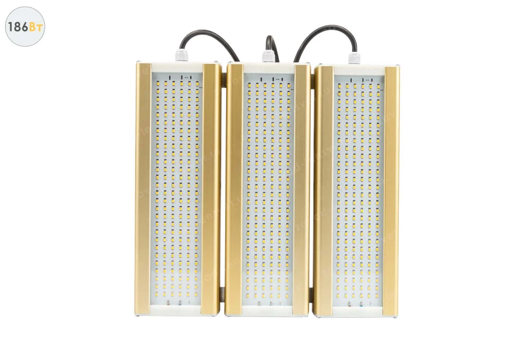 Уличный светодиодный светильник GOLD, универсальный U-3, 186 Вт в 