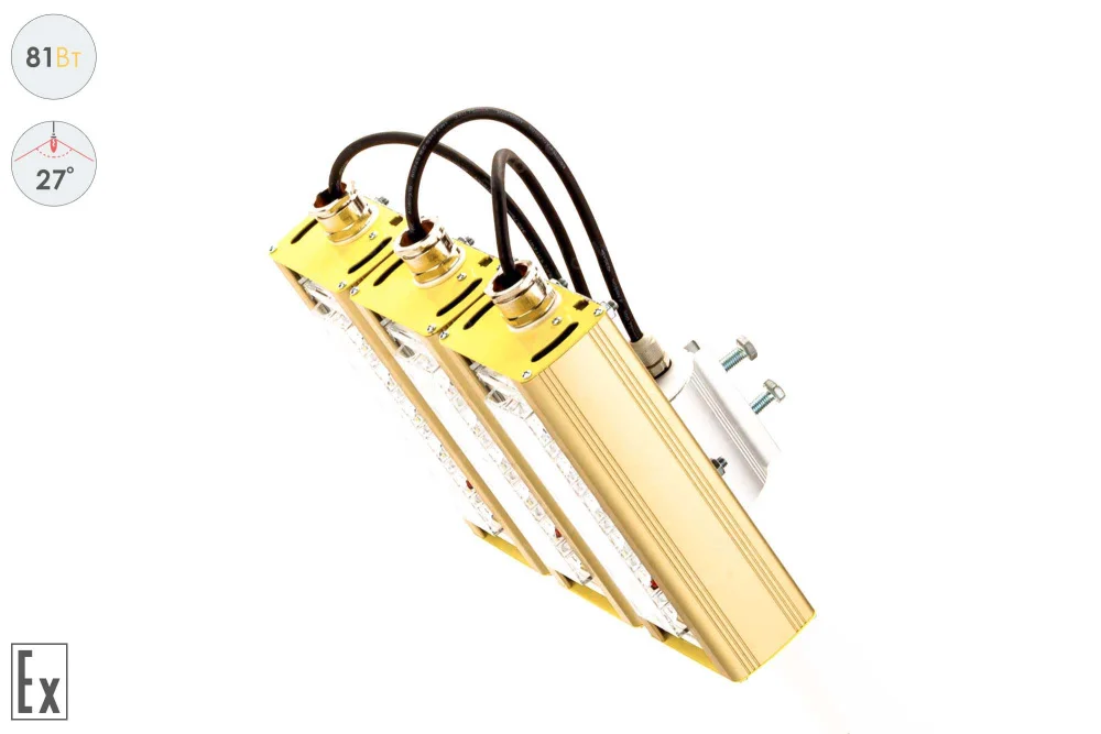 Прожектор Взрывозащищенный GOLD, консоль K-3, 81 Вт, 27° в 
