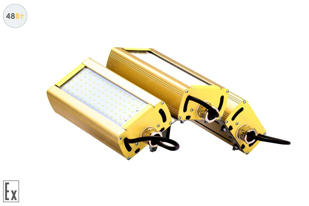 Модуль Взрывозащищенный GOLD, универсальный UM-3, 48 Вт, светодиодный светильник в 