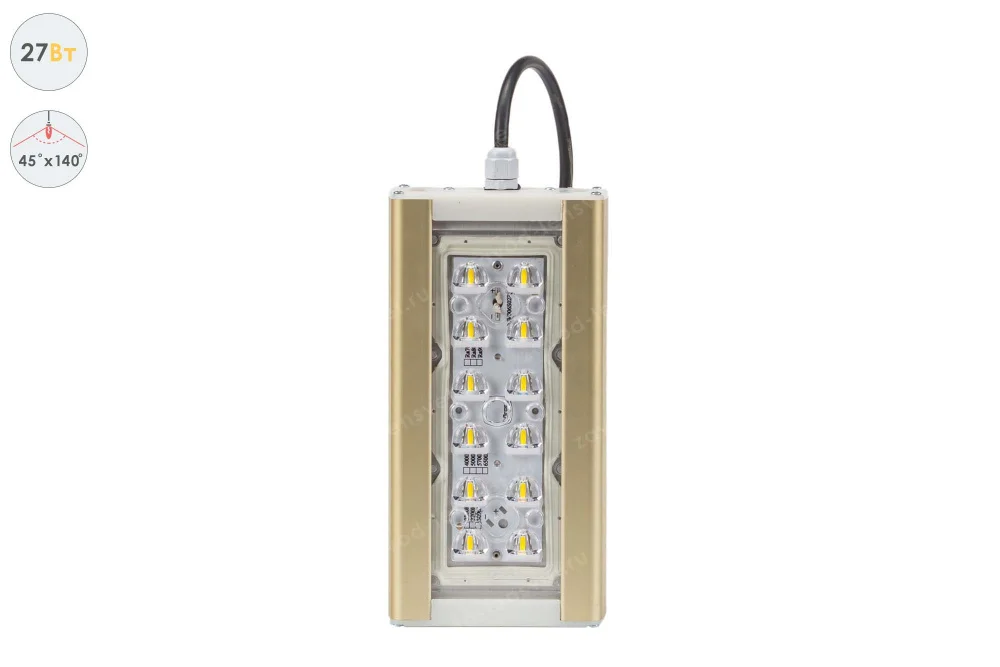 Магистраль GOLD, универсальный U-1, 27 Вт, 45X140°, светодиодный светильник в 