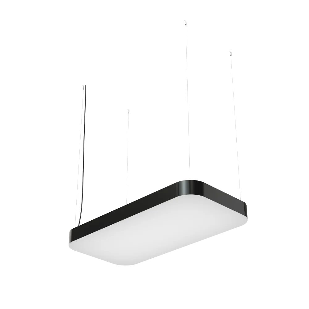 Светодиодный светильник Geniled Art Quadro Soft 900x450 h80 54Вт 4000К 90Ra Черный в 