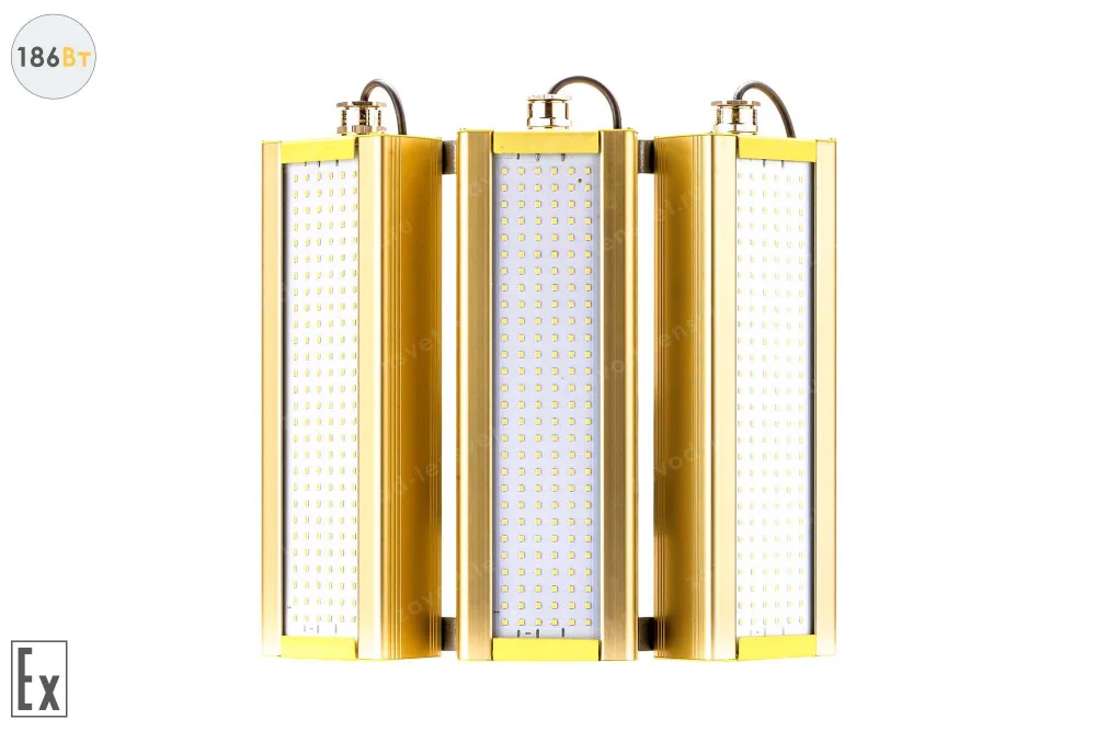 Модуль Взрывозащищенный GOLD, универсальный UM-3, 186 Вт, светодиодный светильник в 