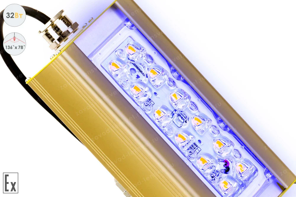 Светодиодный светильник LSS-AR-K-018-1EX/2EX-32-136X78-B-67 в 