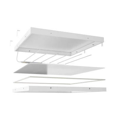 Низковольтный светодиодный светильник Geniled Офис 595x595x45 40Вт 24В 5000К IP54 Матовое закаленное стекло в 