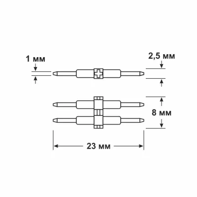 Коннектор игольчатый в 