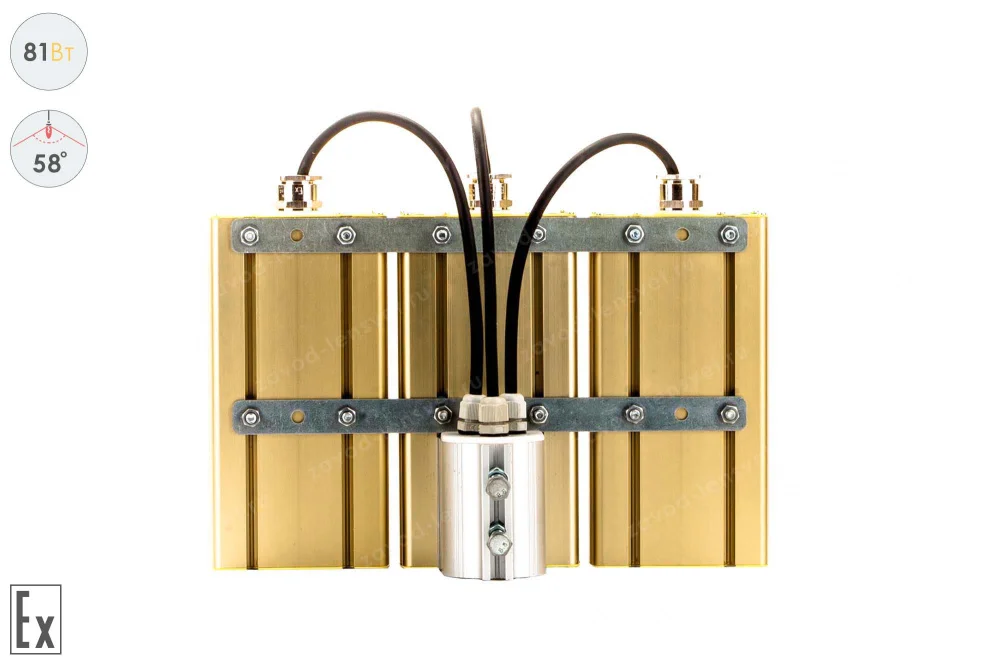 Прожектор Взрывозащищенный GOLD, консоль K-3, 81 Вт, 58° в 