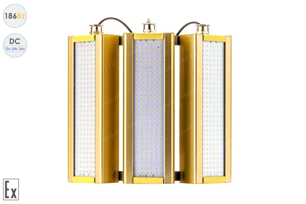 Низковольтный светодиодный светильник Модуль Взрывозащищенный GOLD, консоль KM-3, 186 Вт, 120° в 