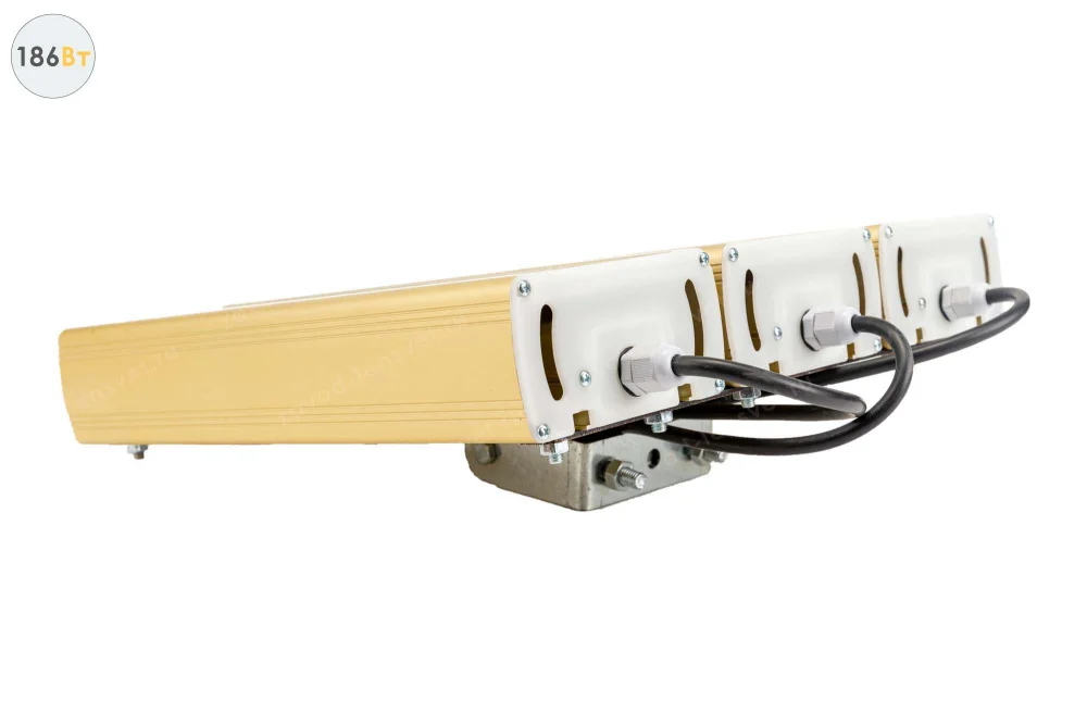 Уличный светодиодный светильник GOLD, универсальный U-3, 186 Вт в 