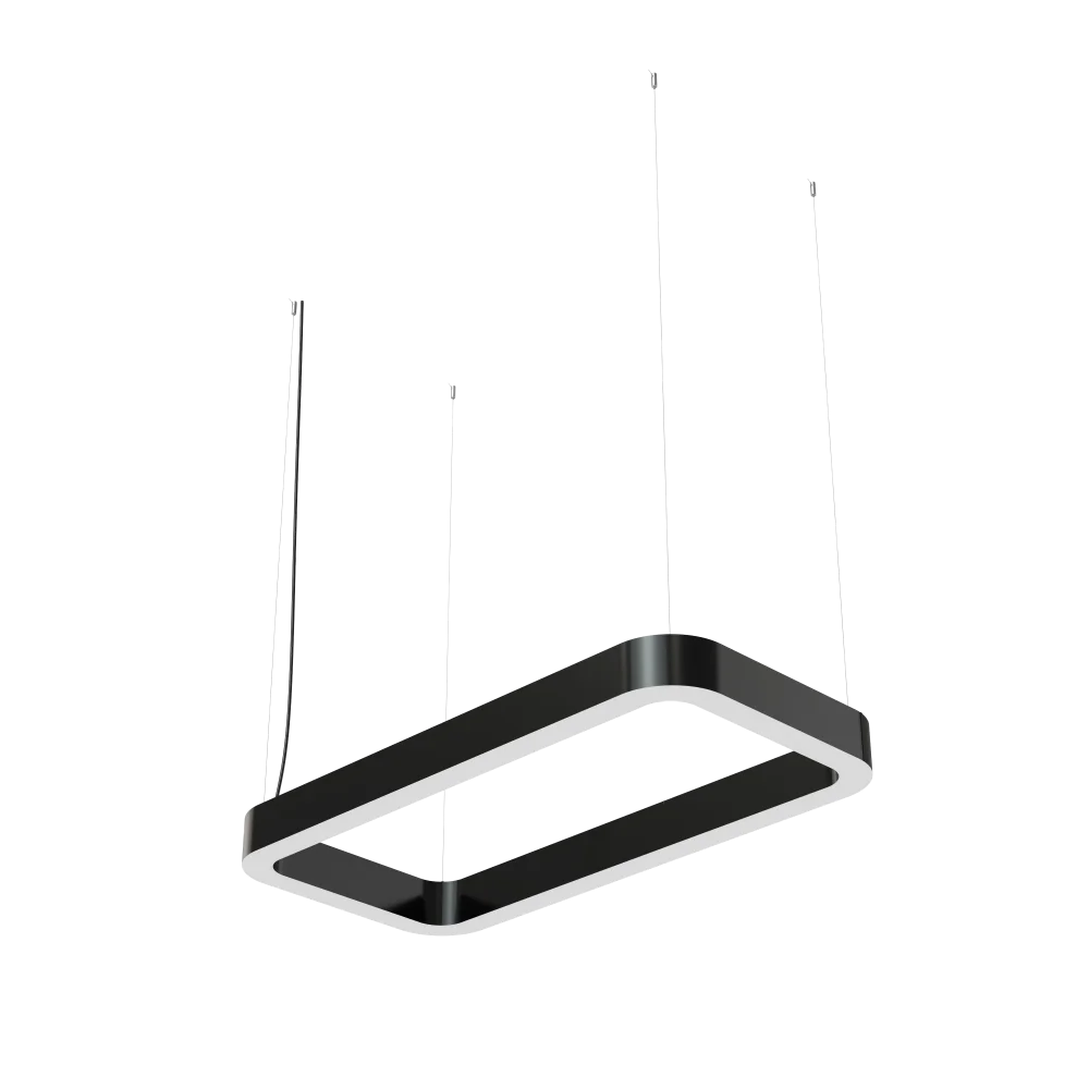 Светодиодный светильник Geniled Art Quadro Soft Line 800x400 h60 w60 40Вт 4000К 90Ra Черный в 