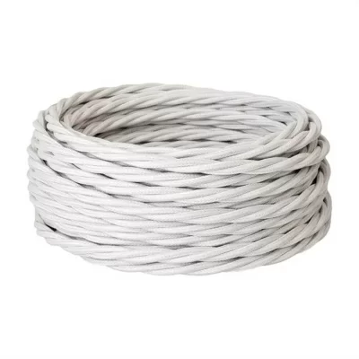 Ретро провод силовой Retro Electro, 2x1.5, белый, 50м, бухта в 