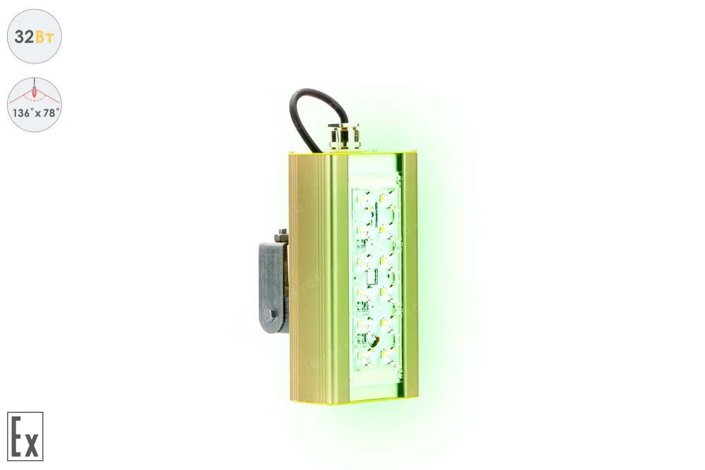 Светодиодный светильник LSS-AR-U-018-1EX/2EX-32-136X78-G-67 в 