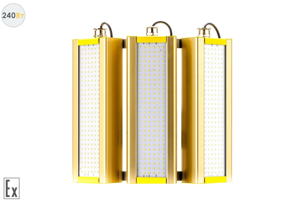 Модуль Взрывозащищенный GOLD, универсальный UM-3, 240 Вт, светодиодный светильник в 