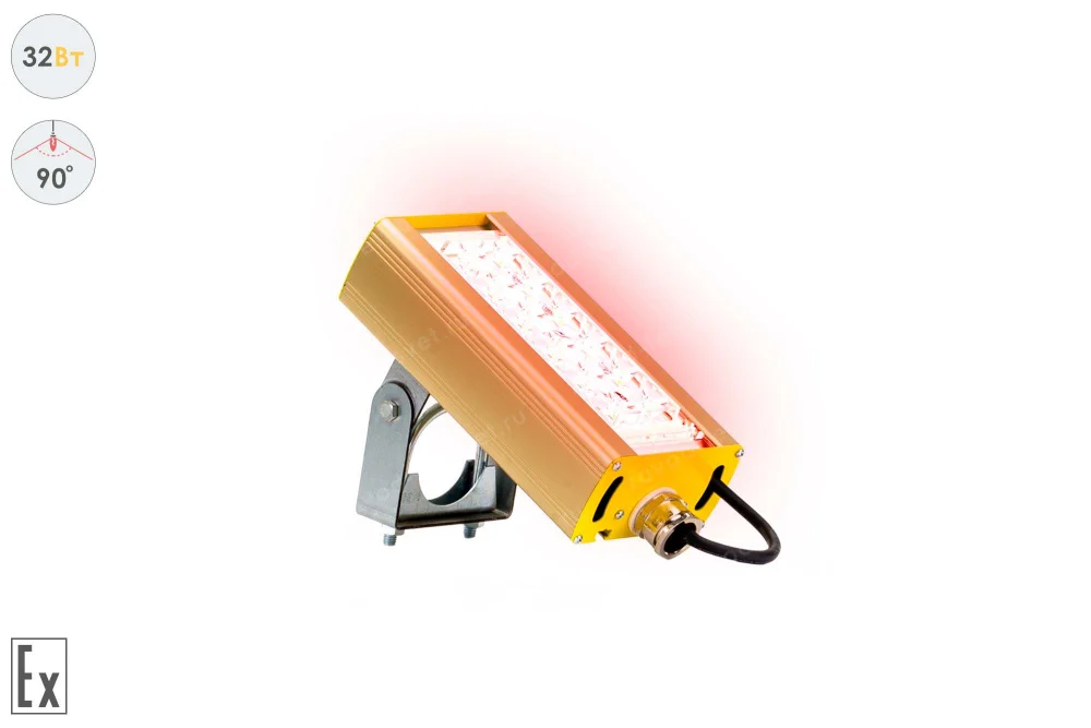 Светодиодный светильник LSS-AR-U-018-1EX/2EX-32-90-R-67 в 