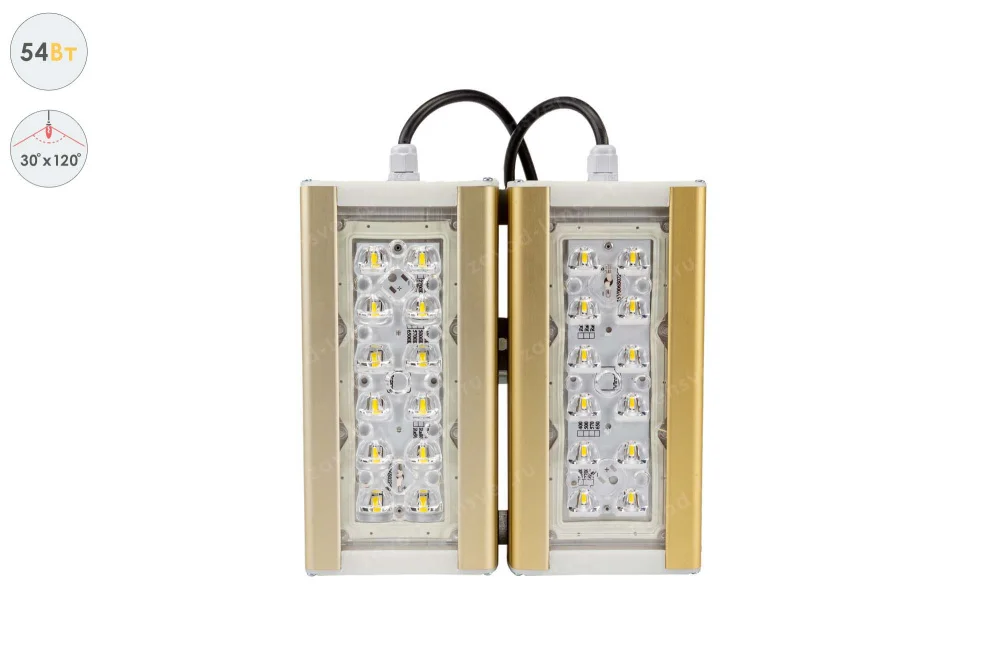 Магистраль GOLD, универсальный U-2, 54 Вт, 30X120°, светодиодный светильник в 