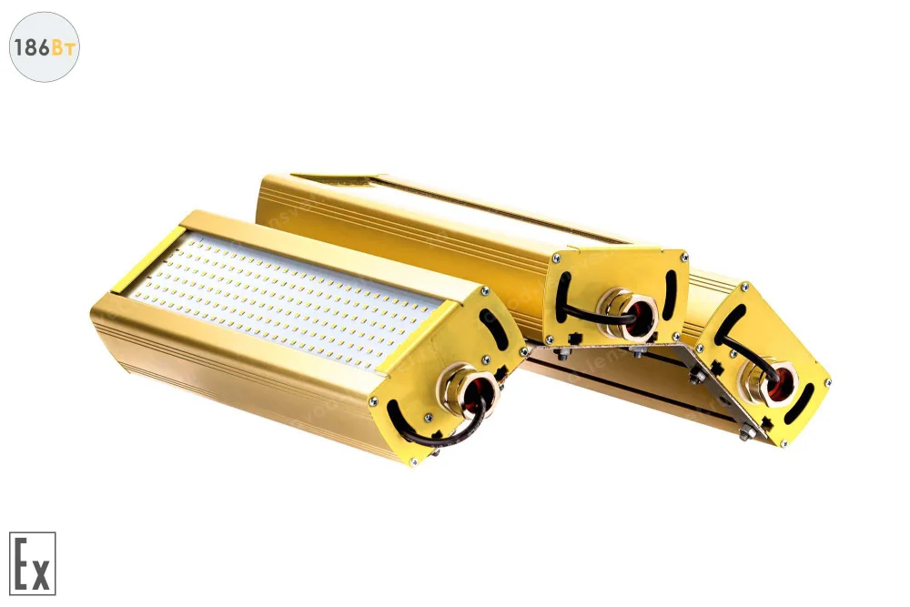 Модуль Взрывозащищенный GOLD, универсальный UM-3, 186 Вт, светодиодный светильник в 