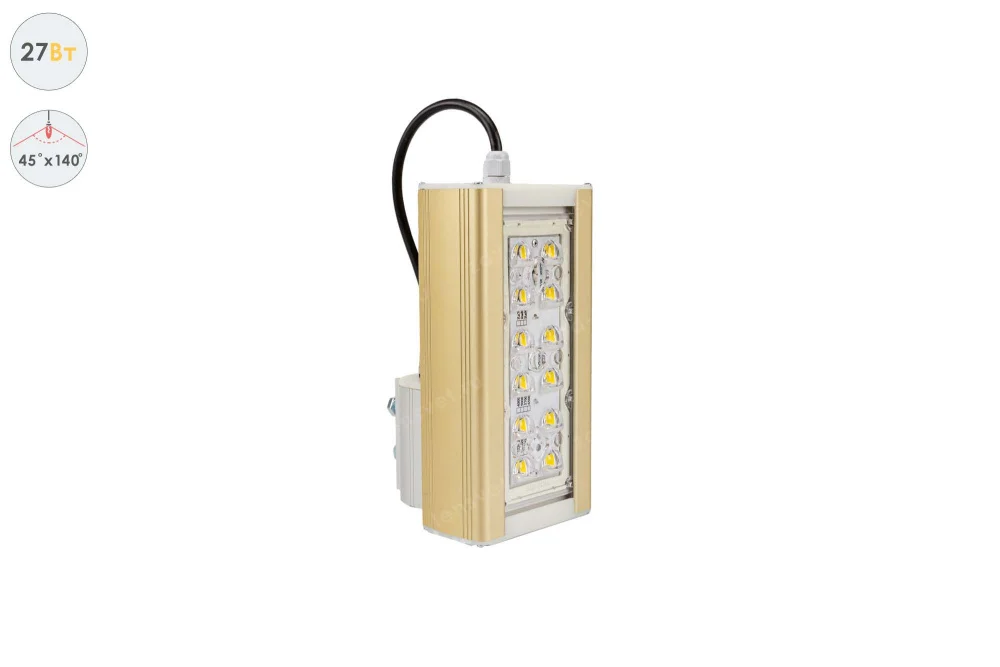 Магистраль GOLD, консоль K-1, 27 Вт, 45X140°, светодиодный светильник в 
