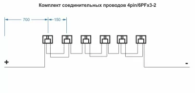 Комплект соединительных проводов в 