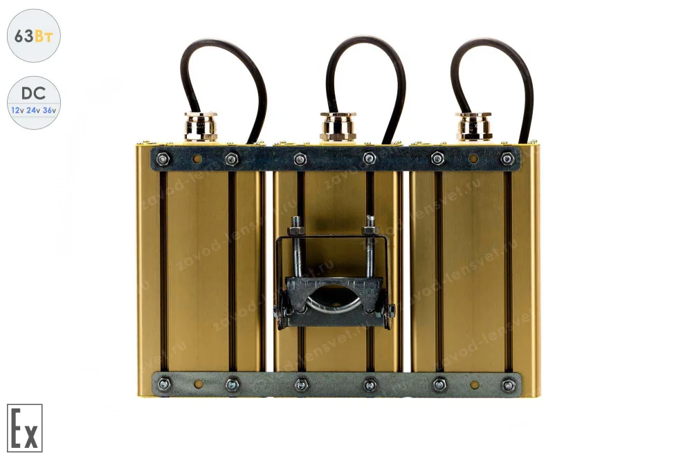 Низковольтный светодиодный светильник Модуль Взрывозащищенный GOLD, универсальный U-3 , 63 Вт, 120° в 