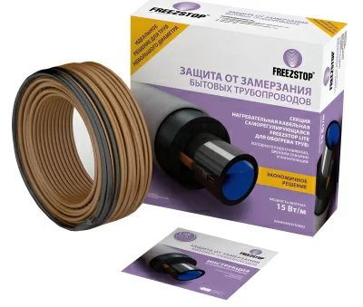 Комплект саморегулирующегося греющего кабеля Freezstop Lite-15-1 в 