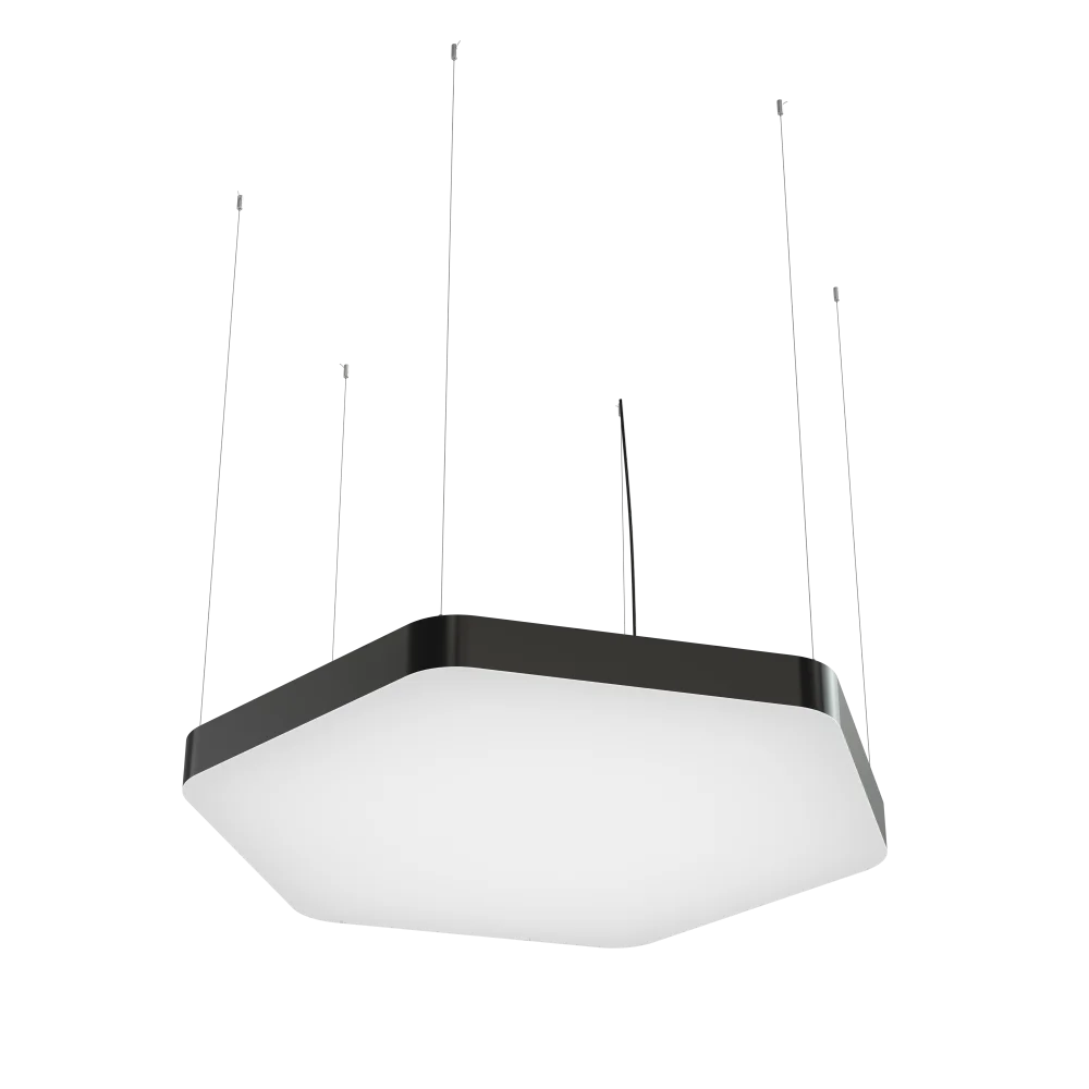Светодиодный светильник Geniled Art Hexagon Soft Line 700x606x350 h60 w60 42Вт 4000К 90Ra Черный в 