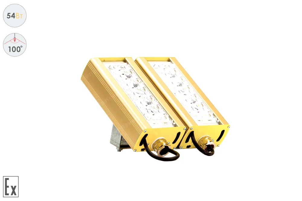 Прожектор Взрывозащищенный GOLD, универсальный U-2, 54 Вт, 100° в 