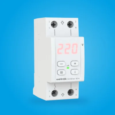 Welrok D2-50 red реле напряжения на 3 клеммы в 