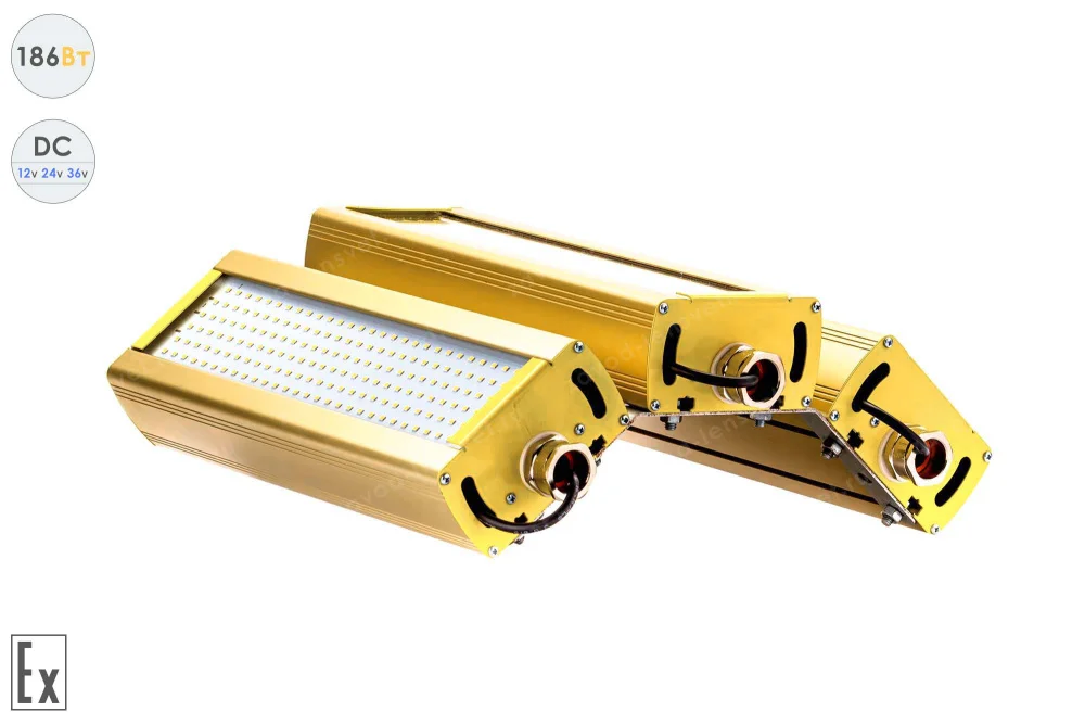Низковольтный светодиодный светильник Модуль Взрывозащищенный GOLD, универсальный UM-3 , 186 Вт, 120° в 
