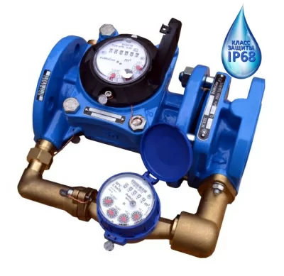 Счетчик воды комбинированный ВСХНК-150/40 IP68 в 